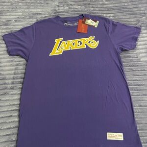Mitchell & Ness Purple Lakers Tee
